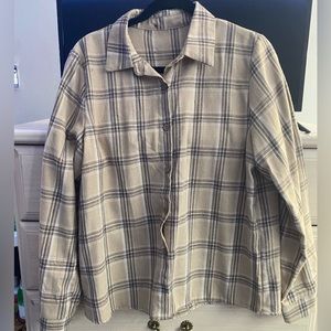 Orange/ Beige flannel, size M